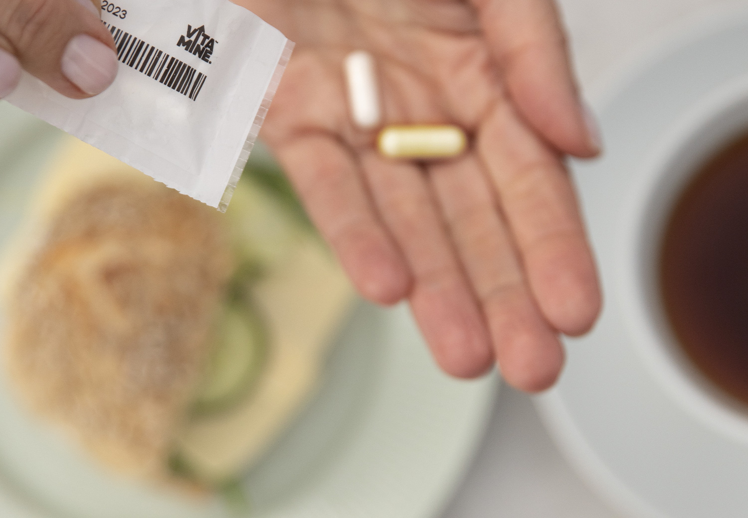 Vitamine dagspåsar personifierade vitaminer